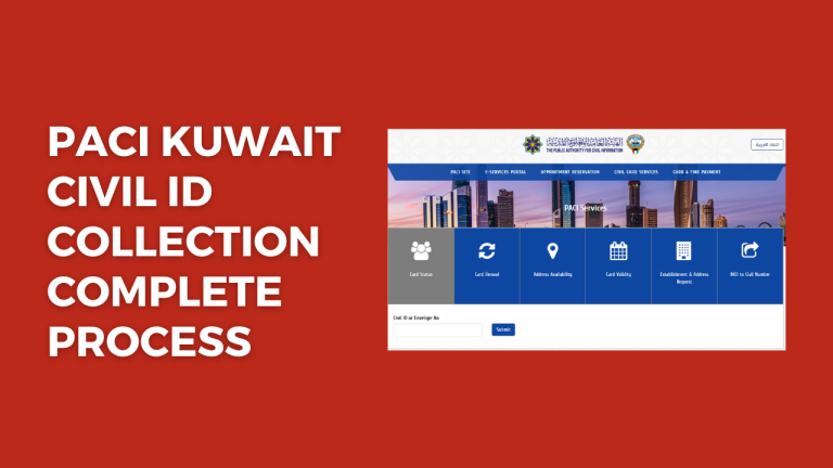 PACI Kuwait Civil ID Collection Complete Process